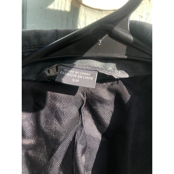 Armani Exchange black grey jacket size s/p cotton 91 - Picture 3 of 3